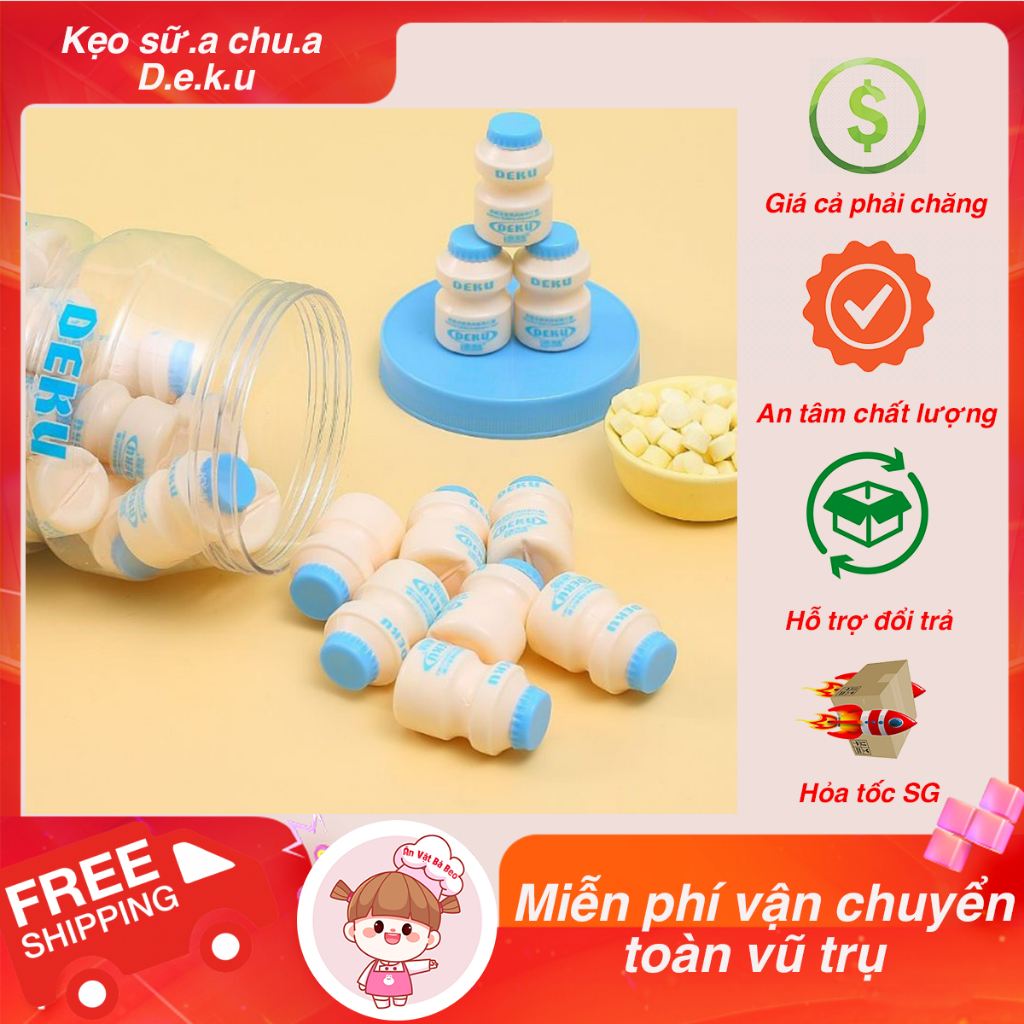 Kẹo Sữa Chua Khô Deku - Ăn Vặt Bà Beo
