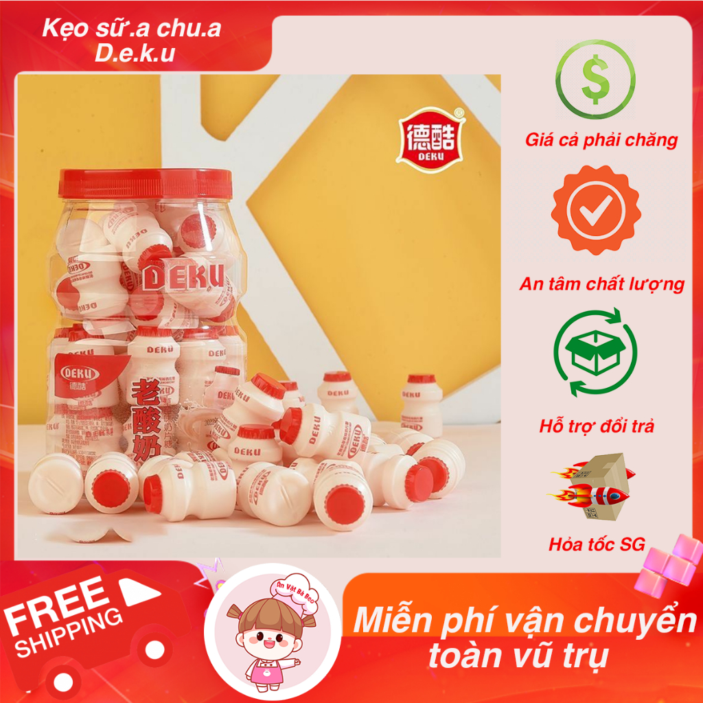 Kẹo Sữa Chua Khô Deku - Ăn Vặt Bà Beo