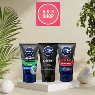 Sữa rửa mặt Nivea Men sạch nhờn mát lạnh 100g