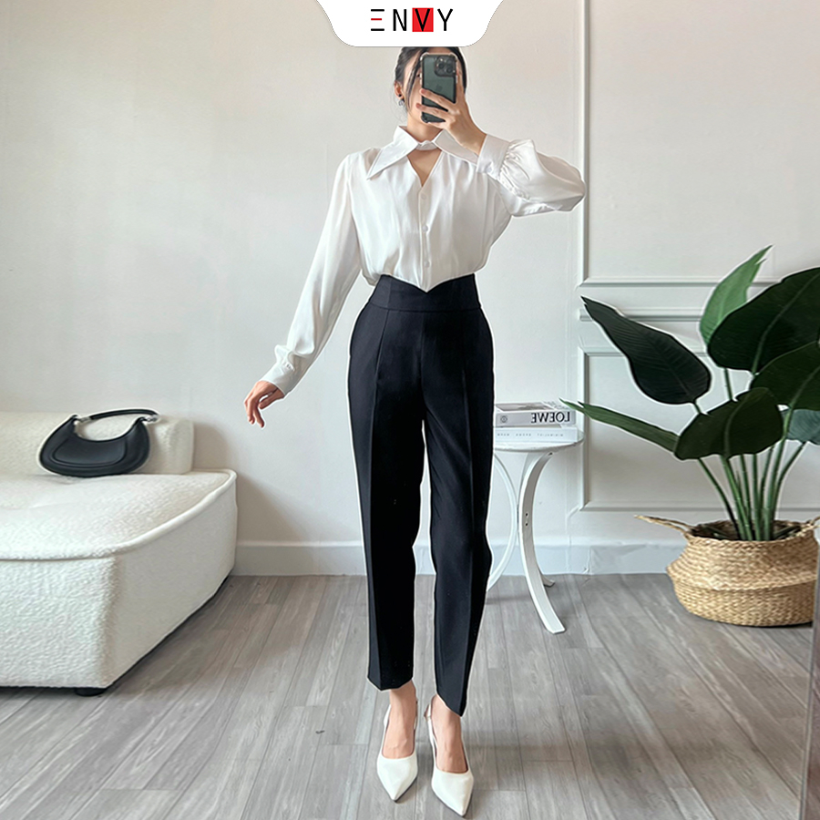 Quần Baggy Nữ Cạp Cao Lưng Kiểu ENVY QK37