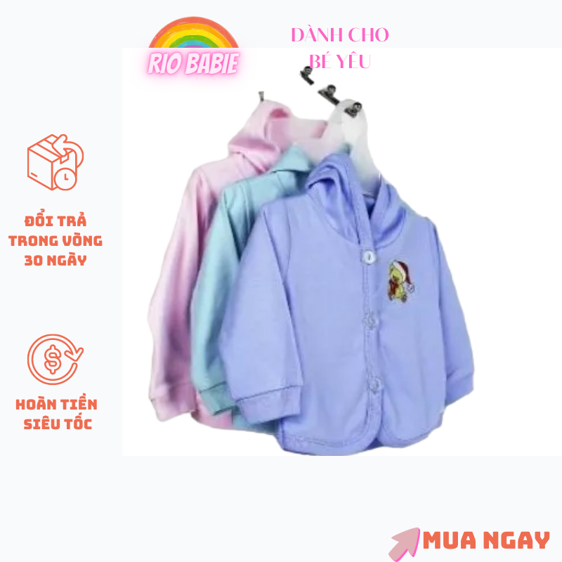 Áo khoác có mũ cho bé 2,5-8 kg