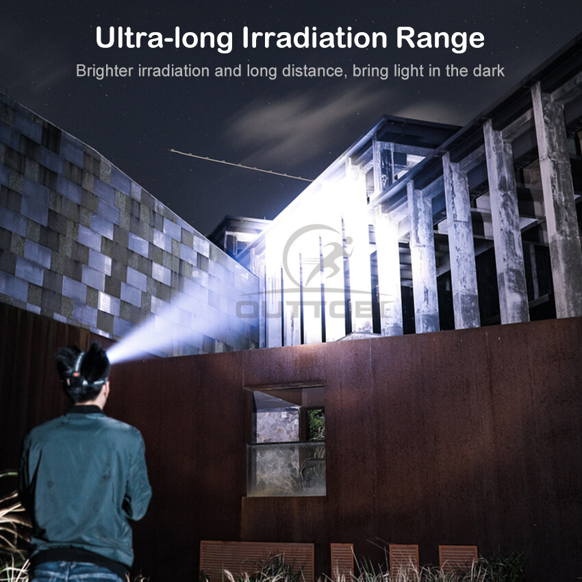 🔥FREESHIP🔥 Đèn pin đội đầu 1 bóng siêu sáng chiếu xa 200m, chống thấm nước, 3 chế độ sáng có Zoom xa gần