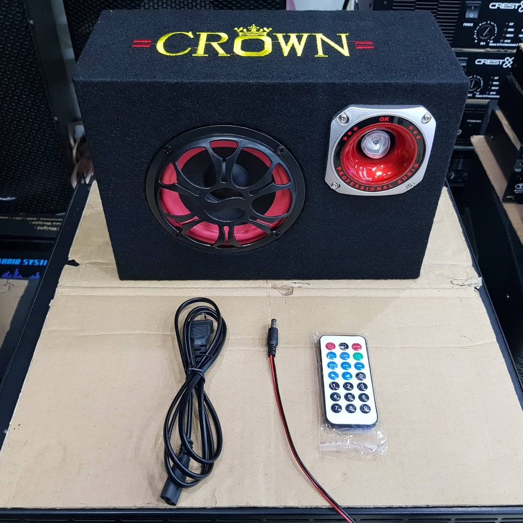 Loa Crown 5 vuông có bluetooth