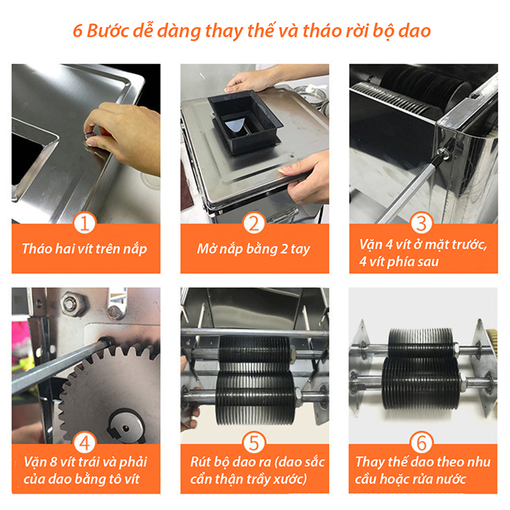 Máy thái thịt tươi sống HD85 1 cửa dao chuyên cắt thịt bò công xuất 750w 2.0mm 2.5mm 3.5mm 5.0mm - 20mm dễ dàng vệ sinh