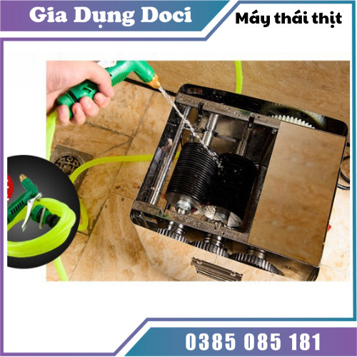 Máy thái thịt tươi sống HD85 1 cửa dao chuyên cắt thịt bò công xuất 750w 2.0mm 2.5mm 3.5mm 5.0mm - 20mm dễ dàng vệ sinh