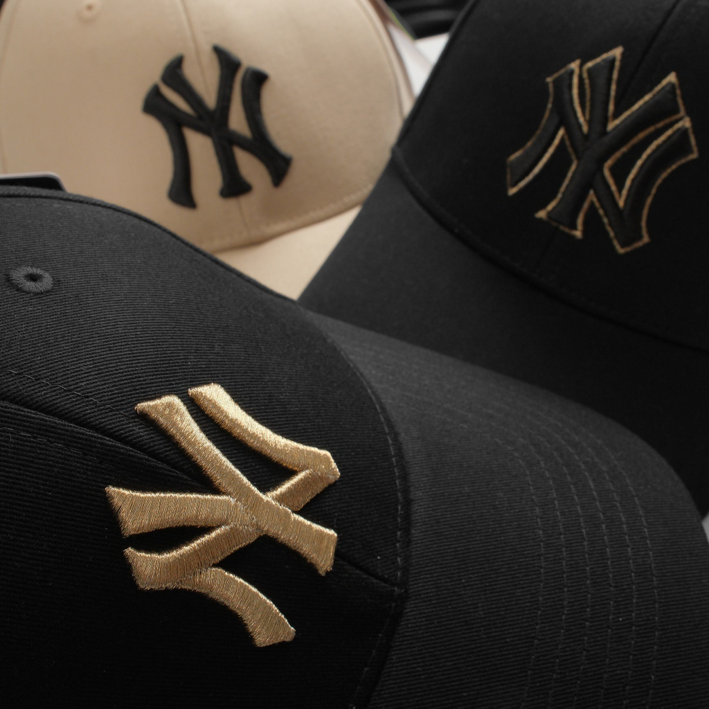 Mũ lưỡi trai Meowist Unisex MLB  logo NY chất liệu vải Kaki ,nón lưỡi trai Hàn Quốc