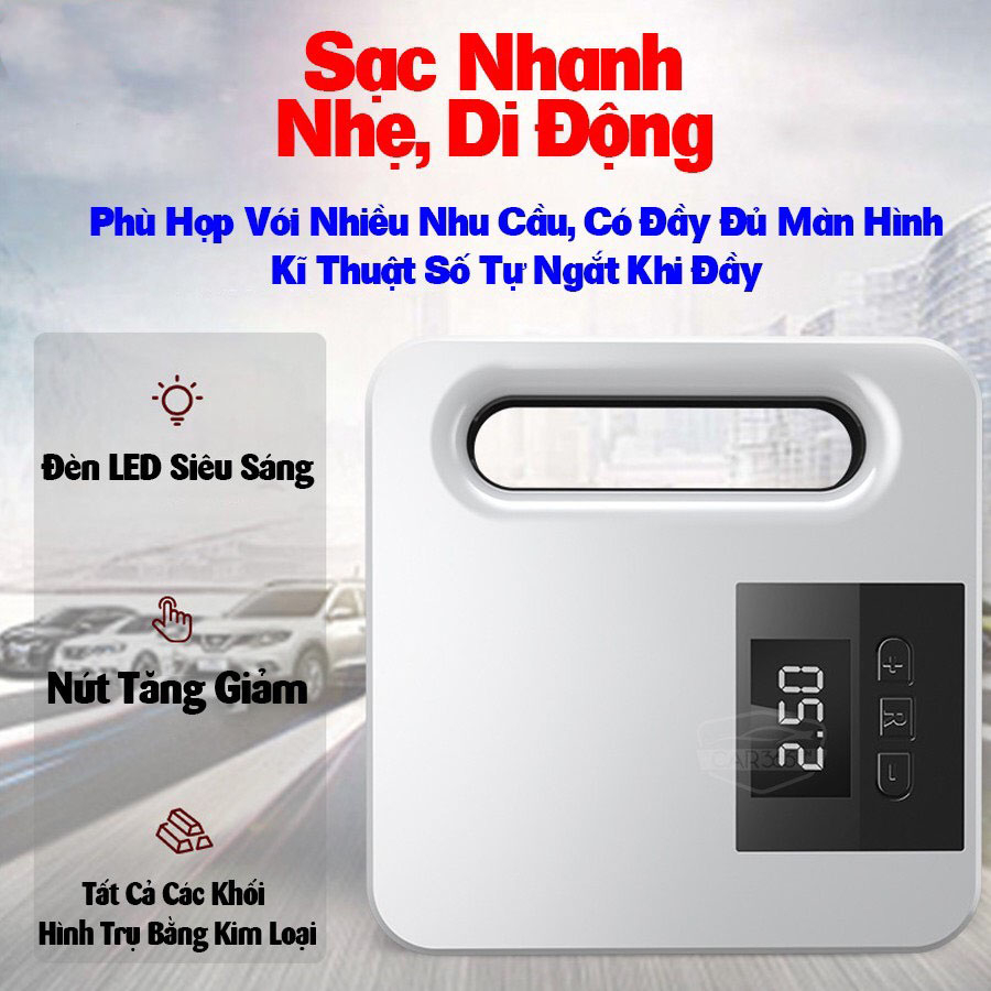 Bơm Lốp Ô Tô Toyota Tự Ngắt Cao Cấp  - Bơm Nhanh Và Siêu Bền - Thiết Kế Hiện Đại