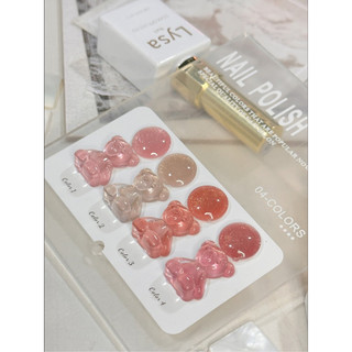 Set sơn gel thạch nhủ 4 màu xinh xinh- sơn gel thạch flash phát sáng