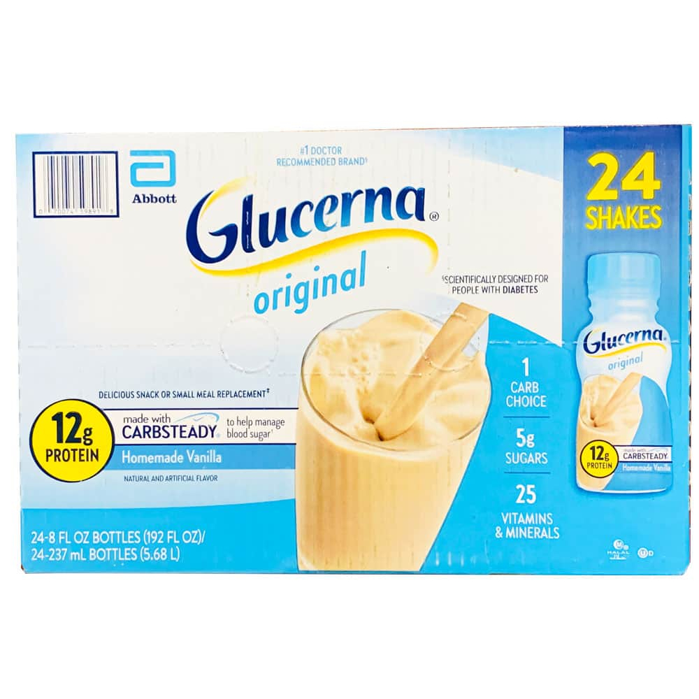 Sữa nước dành cho người tiểu đường Glucerna Original Shakes 237ml x 24 chai