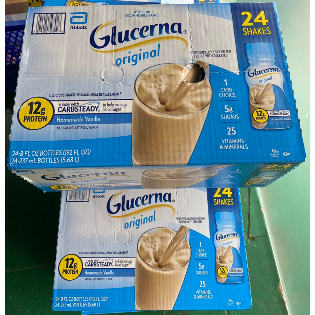 Sữa nước dành cho người tiểu đường Glucerna Original Shakes 237ml x 24 chai