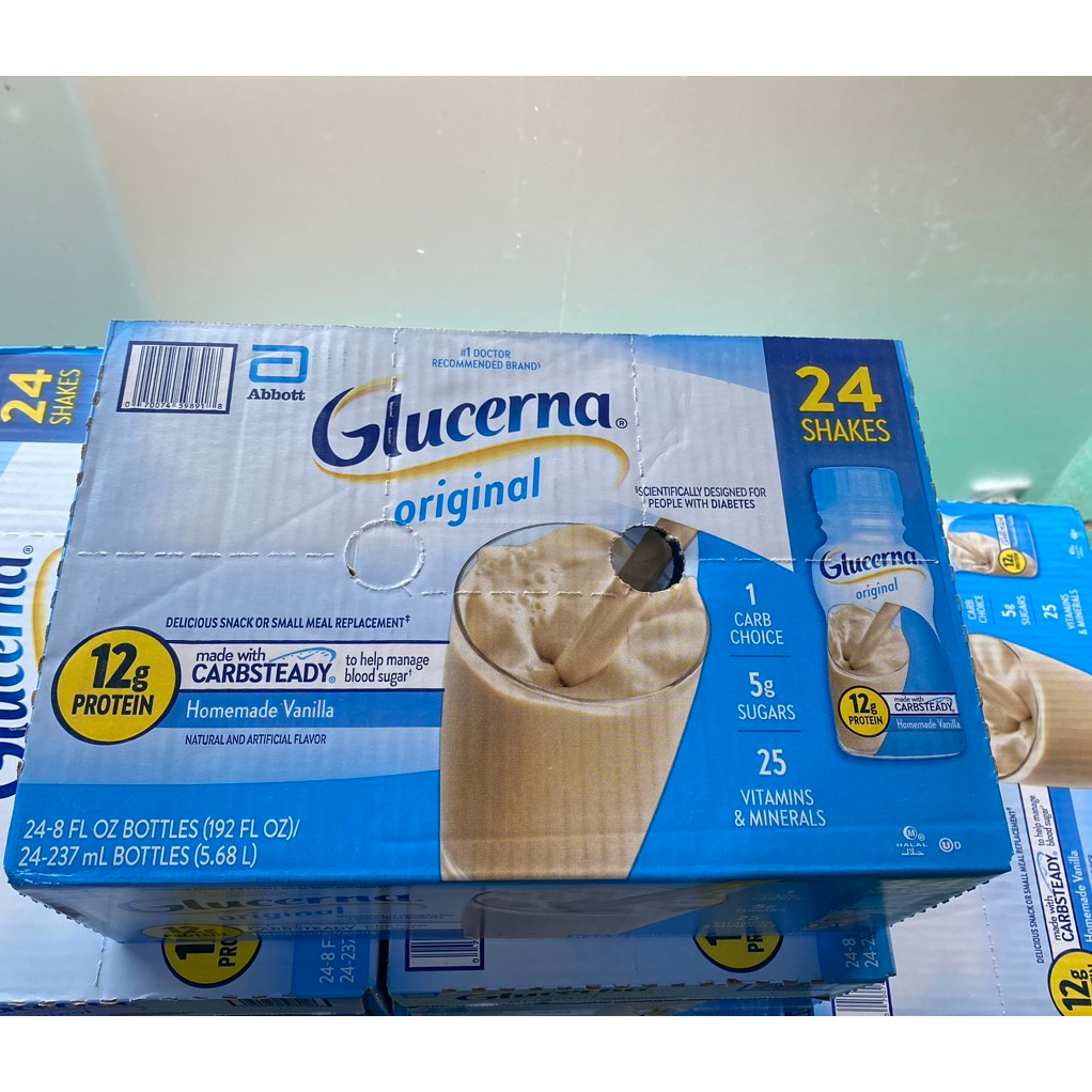 Sữa nước dành cho người tiểu đường Glucerna Original Shakes 237ml x 24 chai