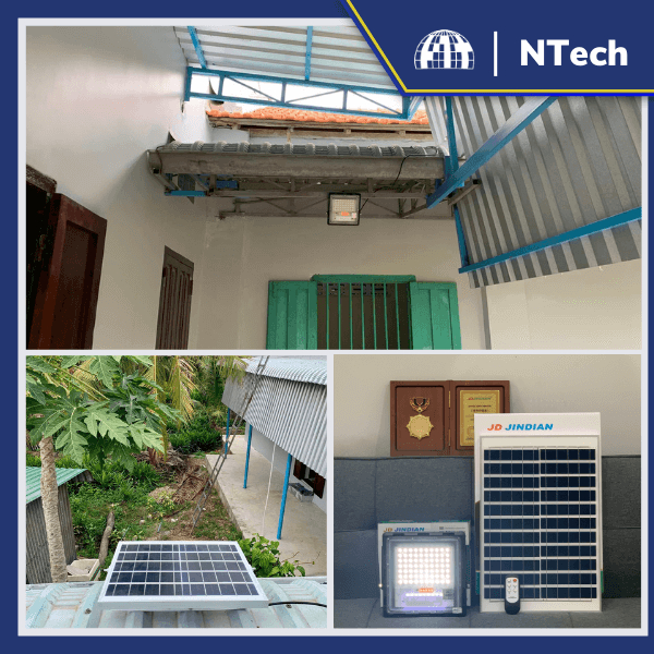 Đèn Năng Lượng Mặt Trời, Đèn Pha Chống Lóa Cao Cấp JD-770 Công Suất 70W - Mẫu 2023, Khung Nhôm- BH 02 Năm