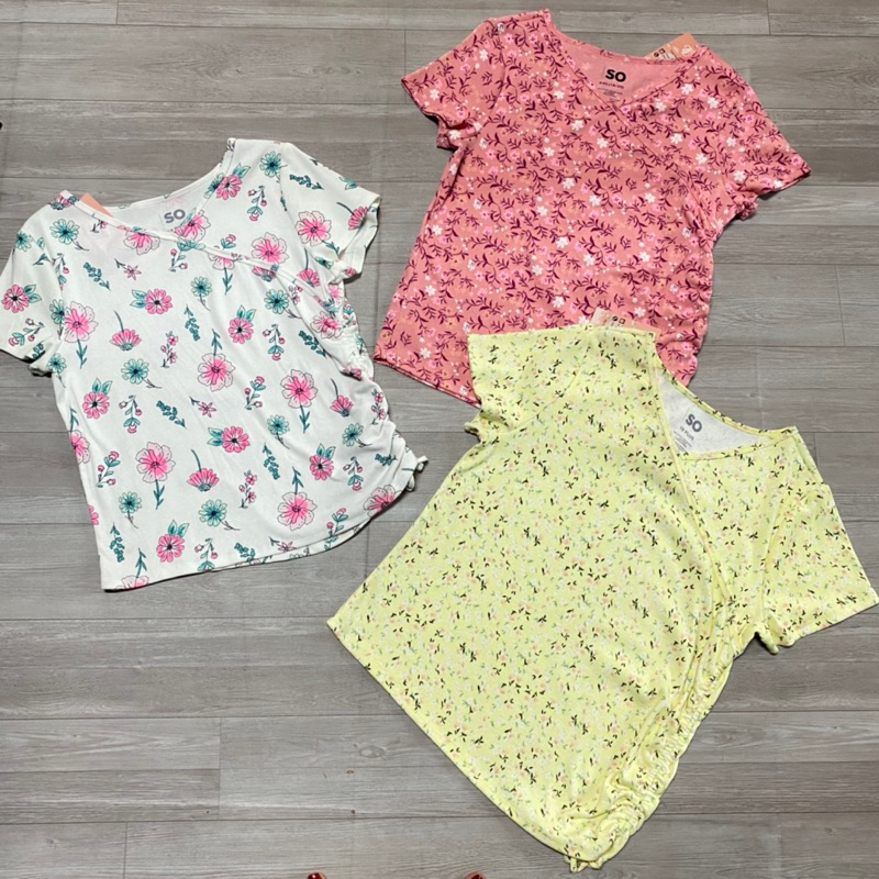 T&DShop Áo Cotton Nữ Cổ Tim, Dây Rút Hông Cách Điệu, Hàng Việt Nam Xuất Khẩu.