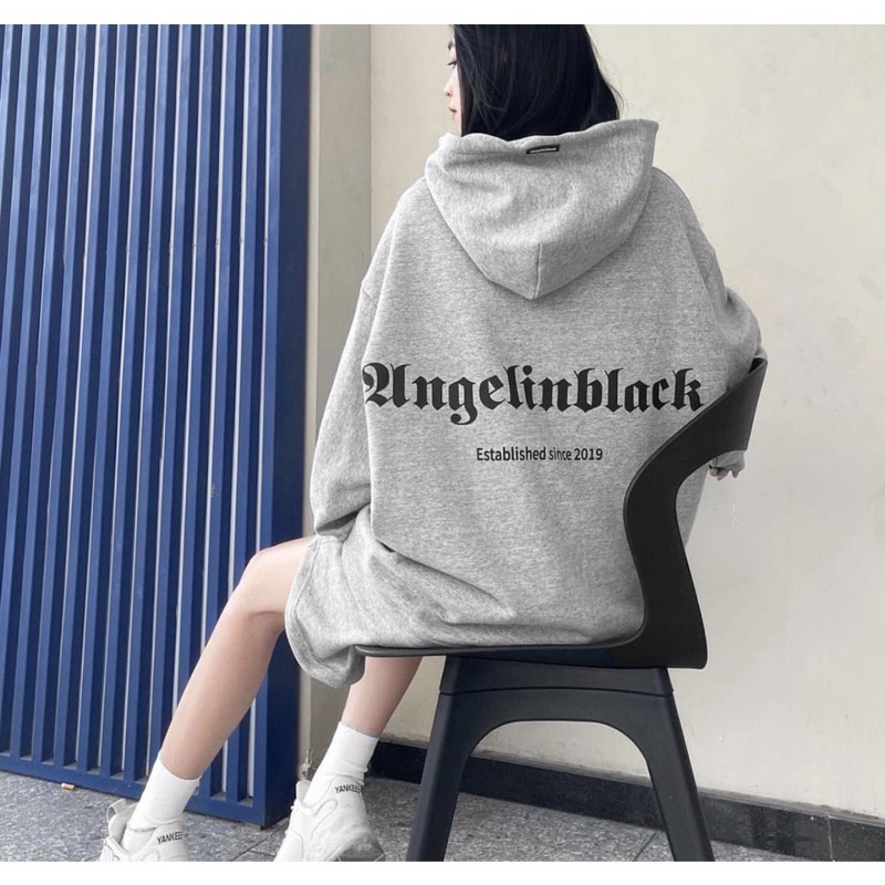 Áo Hoodie Nỉ Ngoại Angleinblack
