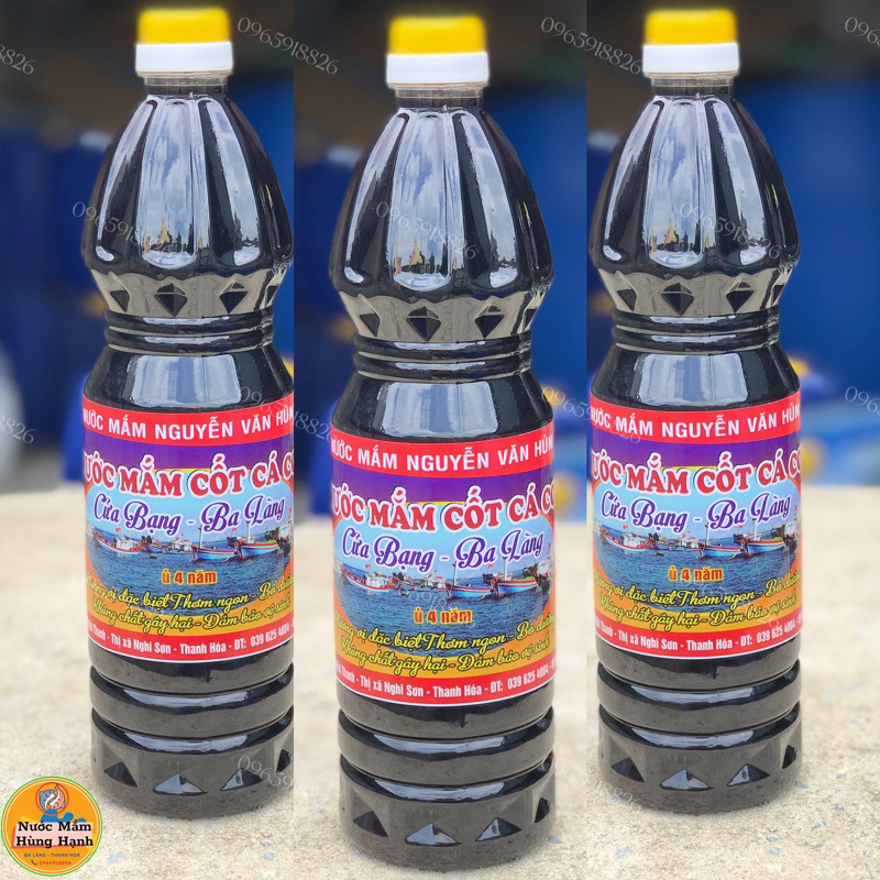 Nước mắm cốt Cá Cơm nguyên chất . Ba Làng Thanh Hoá . Loại ủ 4 năm