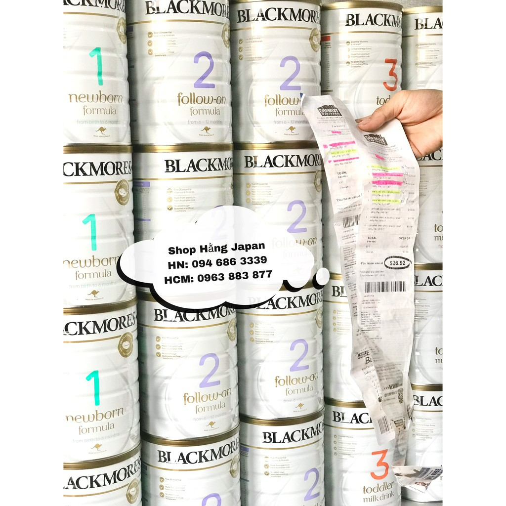 Sữa BlackMores Đủ Số 1-2-3 Nội Địa Úc lon 900g date mới