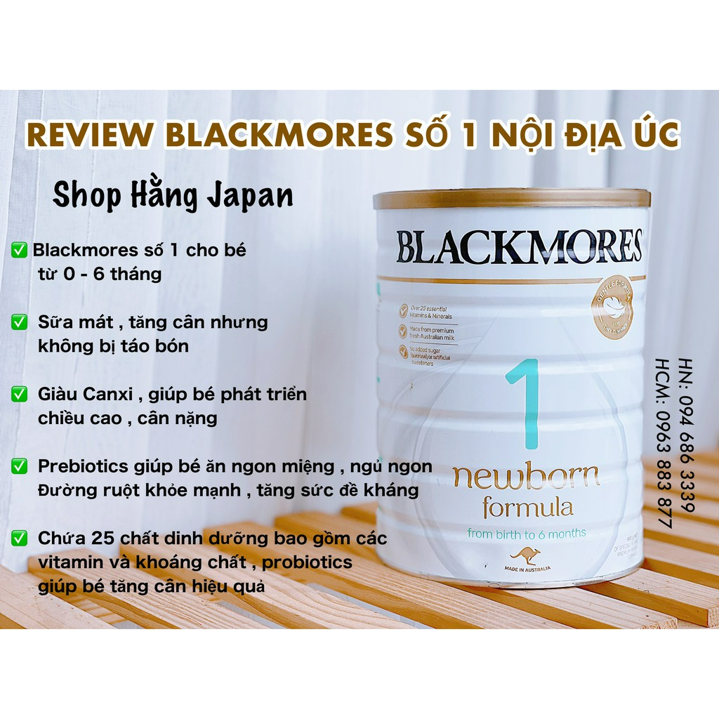 Sữa BlackMores Đủ Số 1-2-3 Nội Địa Úc lon 900g date mới