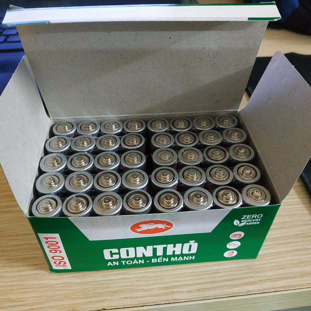 Combo 4 Viên Pin Tiểu AA/AAA Rabit - Pin Cho Đèn Pin, Đồng Hồ, Đồ Chơi Các Loại