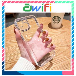 Ốp lưng iphone Trong Suốt Viền Nút Kim Loại Chống Sốc 7/7plus/8/8plus/x/xr/xs/11/12/13/14/15/pro/max/plus - Awifi V2-4