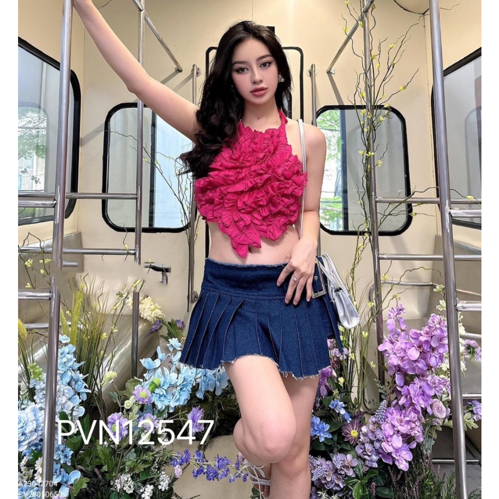 Bộ áo bèo khói váy jin