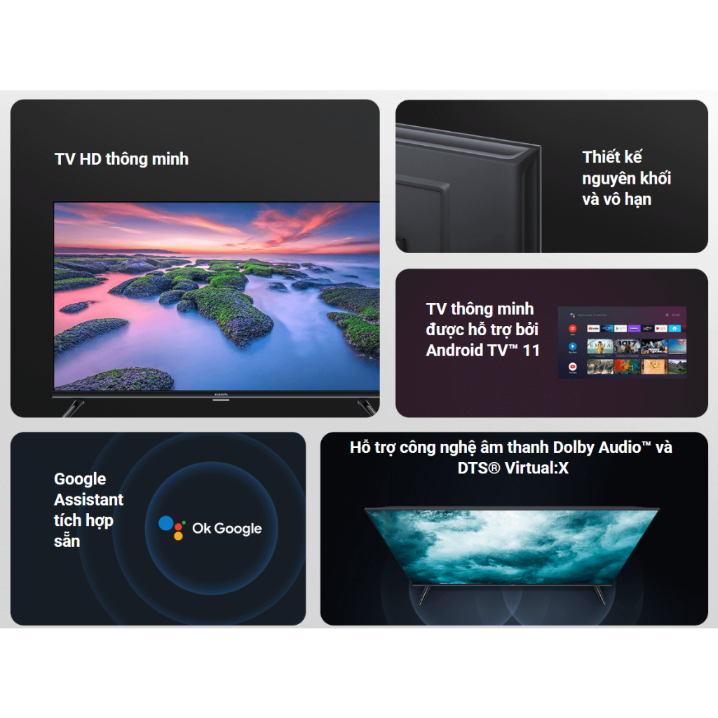 Android Tivi Xiaomi HD A2 32 inch L32M7-EAVN - Chính hãng bảo hành 2 năm - Miễn phí vận chuyển và lắp đặt tại Hải Phòng