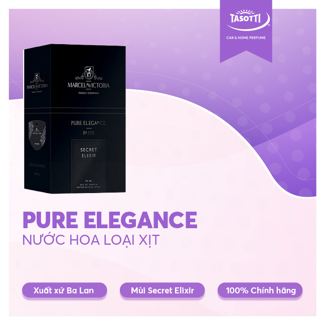 Nước Hoa Xe Hơi TASOTTI PURE ELEGANCE PAPER Khử Mùi Tạo Hương chính hãng Ba Lan 50ml | BigBuy360 - bigbuy360.vn