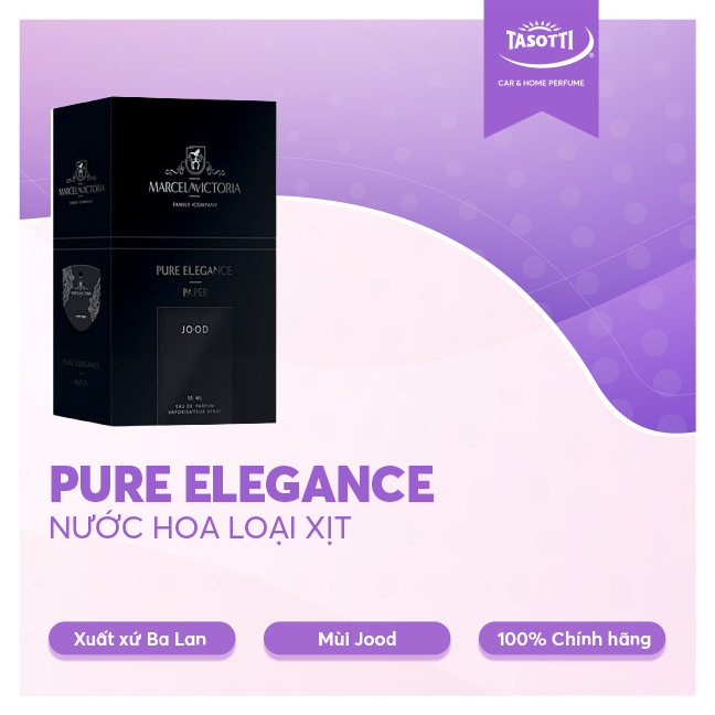 Nước Hoa Xe Hơi TASOTTI PURE ELEGANCE PAPER Khử Mùi Tạo Hương chính hãng Ba Lan 50ml | BigBuy360 - bigbuy360.vn