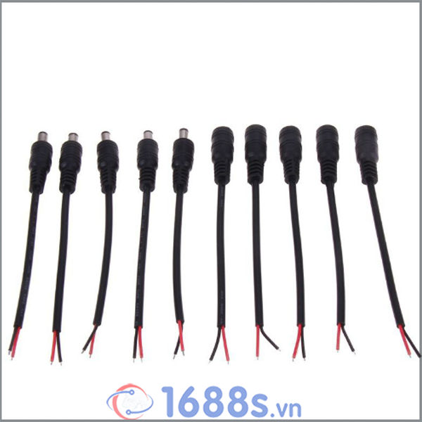 Dây nguồn, jack nguồn, đầu nối DC 12V - 5.5*2.1mm  - 1688s.vn