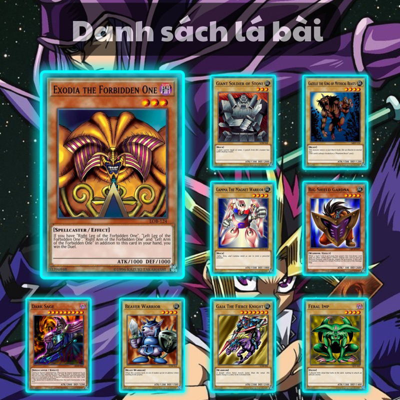 Bài in Yugioh Tiếng Việt - Bộ bài Yugi