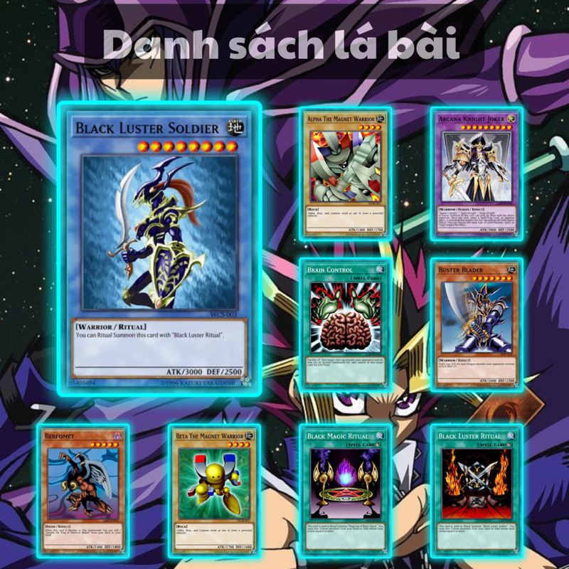 Bài in Yugioh Tiếng Việt - Bộ bài Yugi