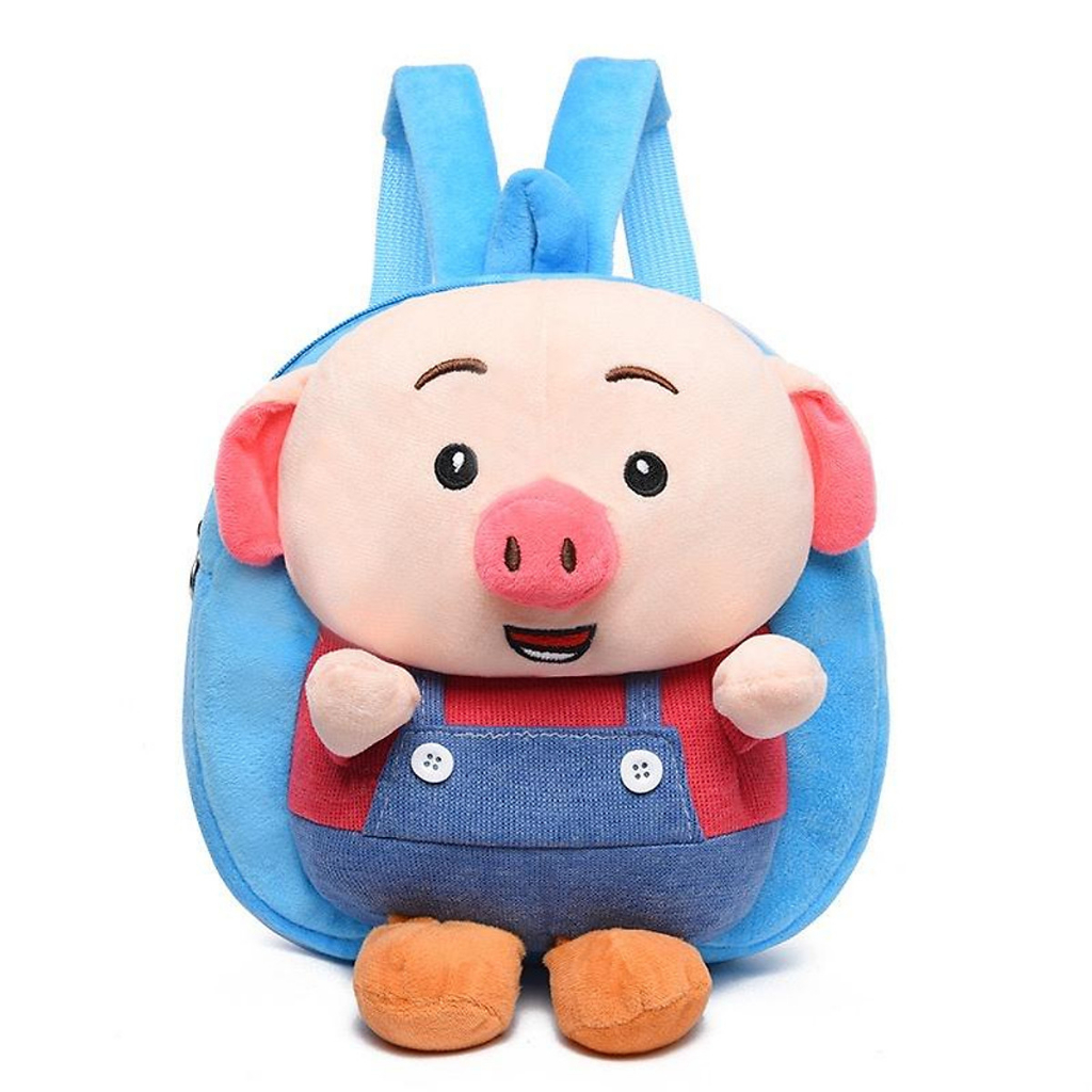 Balo thú bông hình con heo đáng yêu cho bé trai bé gái mẫu giáo mầm non nhà trẻ 0-3 TUỔI LION KIDS SHOP