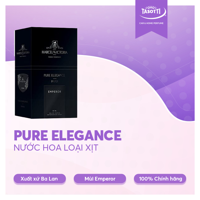 Nước Hoa Xe Hơi TASOTTI PURE ELEGANCE PAPER Khử Mùi Tạo Hương chính hãng Ba Lan 50ml | BigBuy360 - bigbuy360.vn