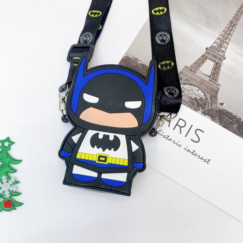 Túi POP IT silicon trẻ em, túi đeo chéo cho bé trai hình người nhện, sắt, siêu nhân anh hùng - TÚI POP IT SIÊU NHÂN