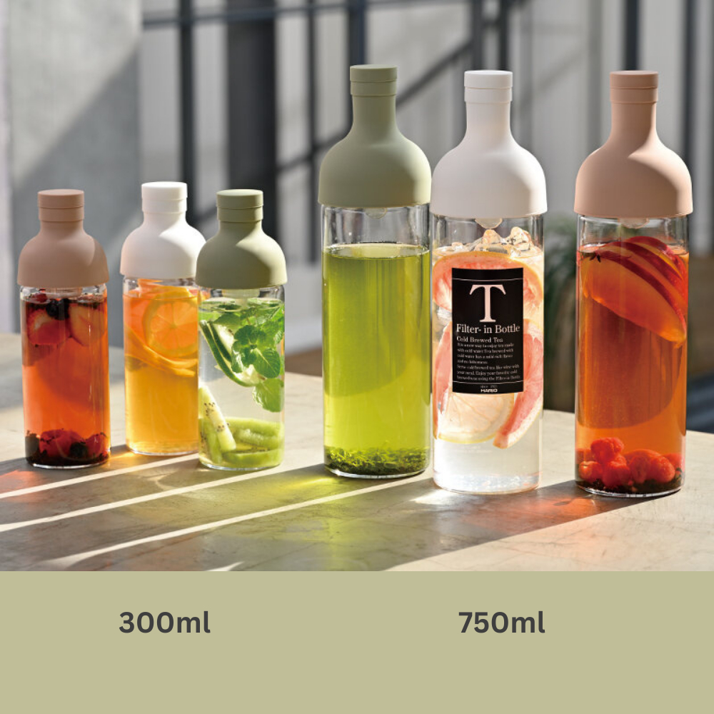 Bình pha trà cold brew Hario Filter-in Bottle FIB 300ml / 750ml (chất liệu thủy tinh, nhiều màu)