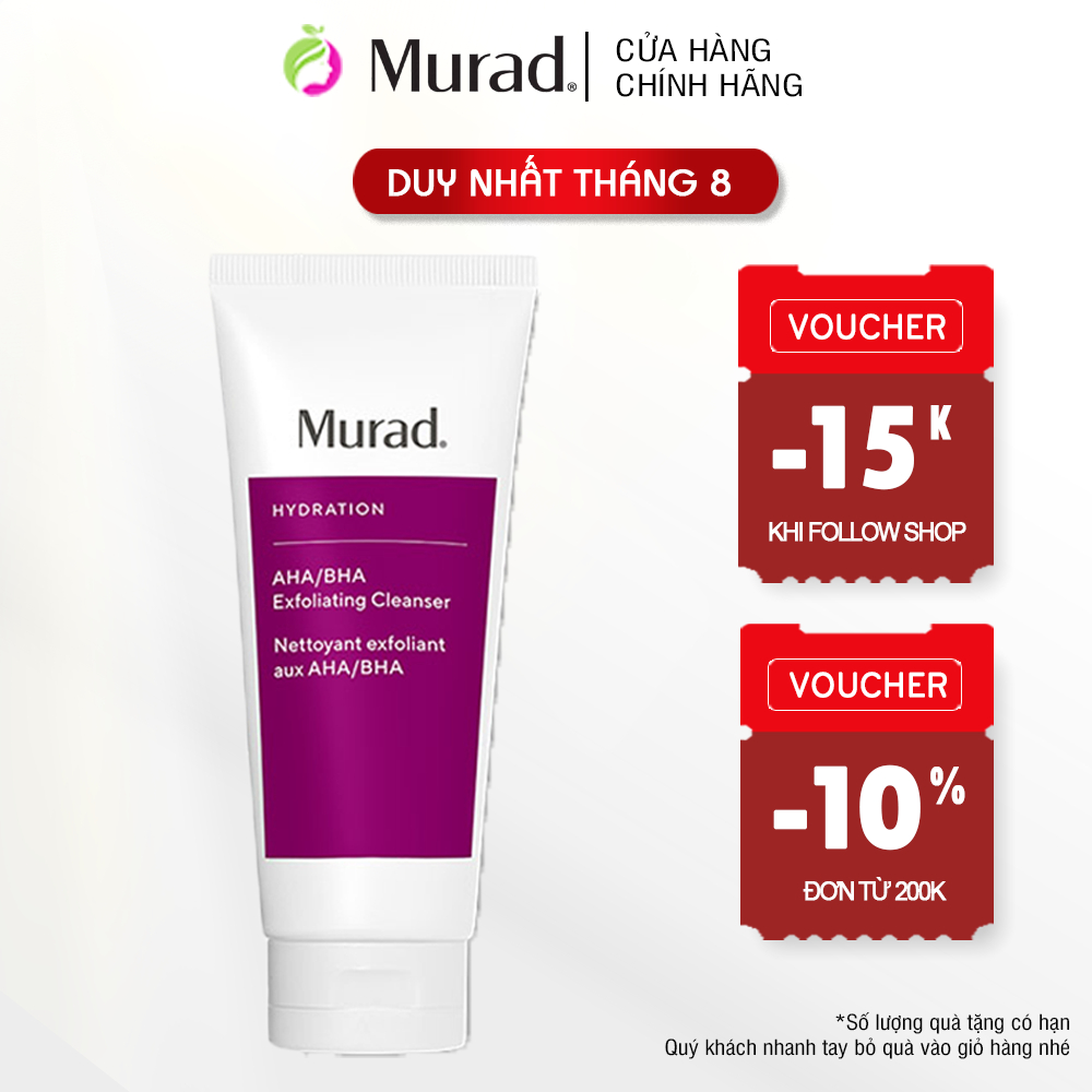 Sữa rửa mặt tẩy tế bào chết Murad AHA/BHA Exfoliating Cleanser 200ml