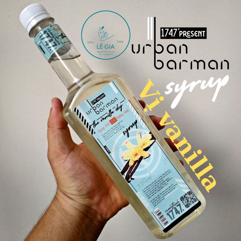 Syrup Vanilla Urban Barman chai 730ml