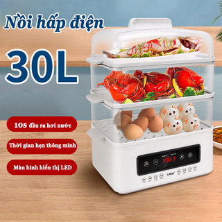 Nồi hấp điện 3 tầng , nồi hấp 2 tầng, nồi điện hấp, nồi hấp, nồi hấp cách thủy, nồi hấp rau củ quả, nồi hấp công
