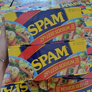 Thịt hộp hormel spam 25% less sodium mỹ