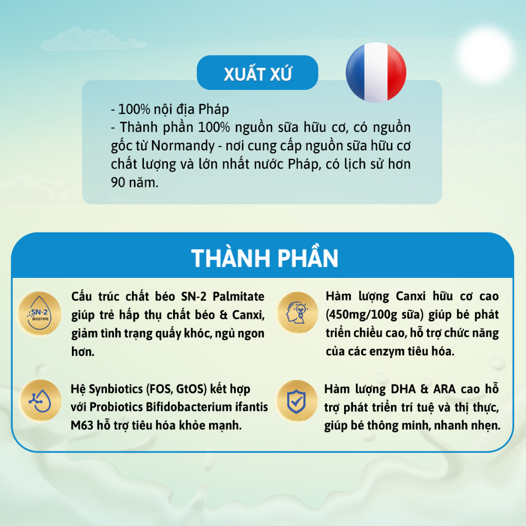 Sữa Tăng Khả Năng Hấp Thu Cho Bé Biostime SN-2 Bio Plus Organic - Sữa bò Organic Giúp Bé Phát Triển Toàn Diện