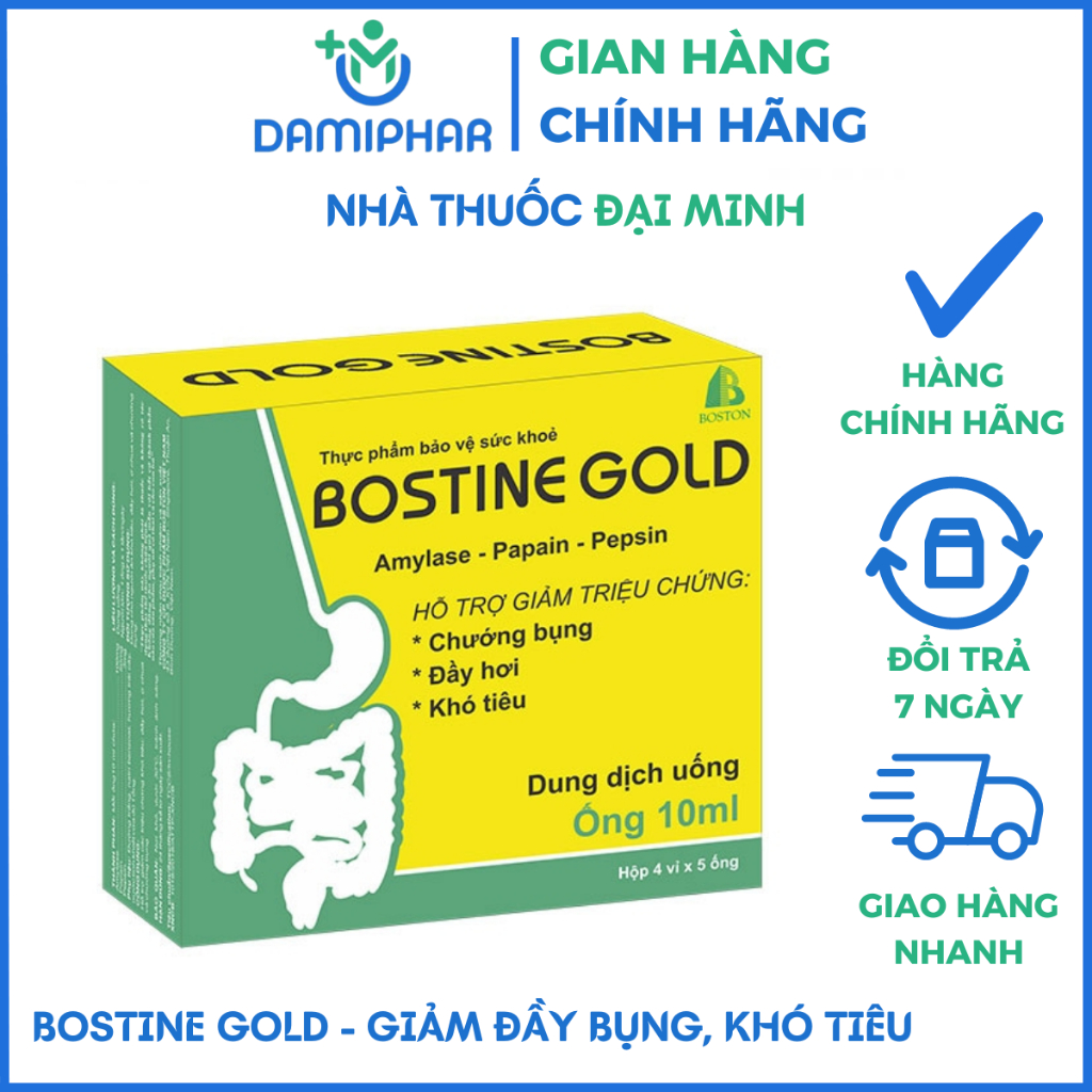 Men Tiêu Hóa Bostine Gold Hộp 20 Ống