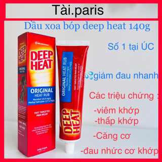 Kem Xoa Bóp Gỉam Đau Lưng ,Cơ, Khớp DEEP HEAT 140g - hàng úc chính hãng ( date 2027)