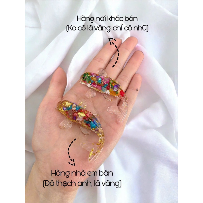 Cá Koi đá thạch anh ,