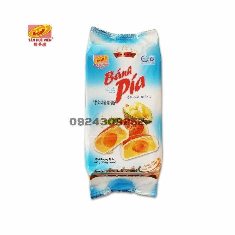 Bánh pía đậu sầu riêng trứng 5 sao  Tân Huê Viên