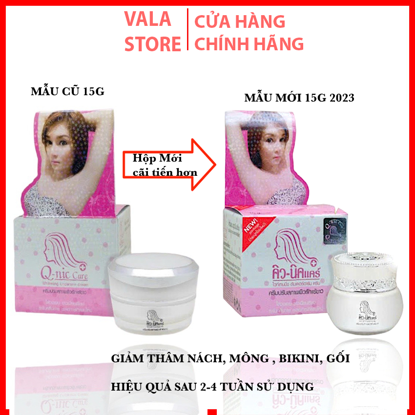 [MẪU MỚI 15G] Kem Giảm Thâm Nách ,Thâm Mông ,Đầu Gối, Khuỷu Tay Q-NIC CARE- 20Gr, Chính Hãng thái lan