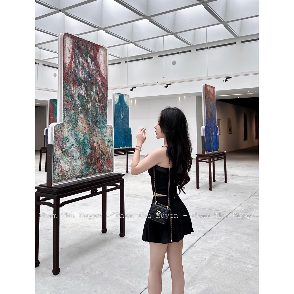 SET ÁO QUÂY LEEJCH KÈM BELT