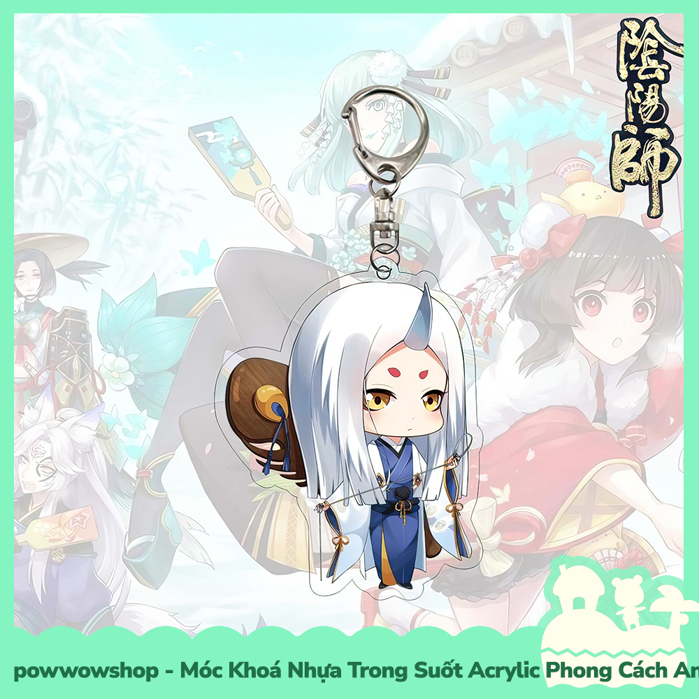 Móc Khoá Nhựa Trong Suốt Acrylic Phong Cách Nhân Vật Game Onmyoji Âm Dương Sư Chibi Style