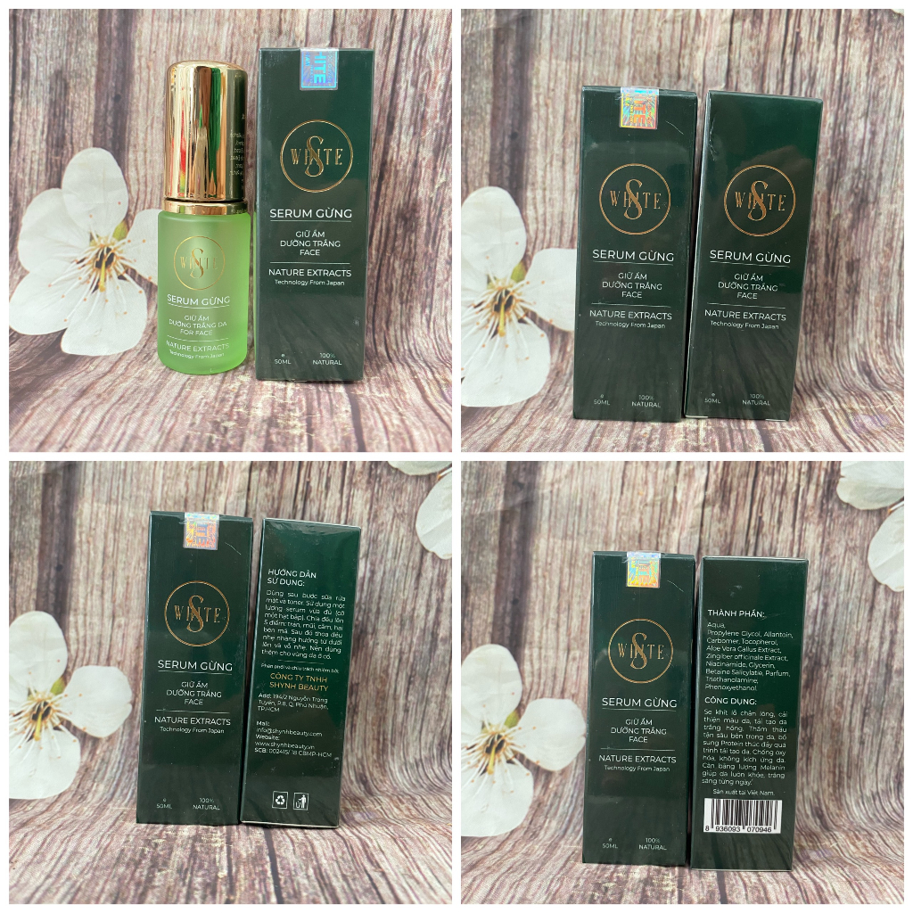 SERUM GỪNG KÍCH TRẮNG FACE Swhite chai 50ml