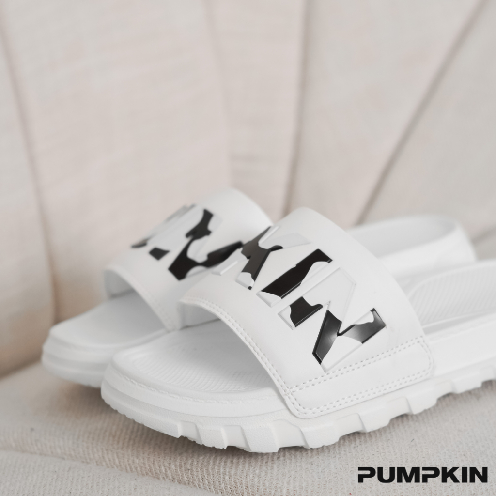 Dép quai ngang PUMPKIN họa tiết Bò sữa cho nam và nữ chất liệu cao su unisex phong cách Local Brand