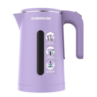 Bình Đun Nước Siêu Tốc Inox 2 lớp 1.8 lít Sunhouse SHD1351/1355 - Bảo Hành Chính Hãng 12 Tháng(Teon.vn)