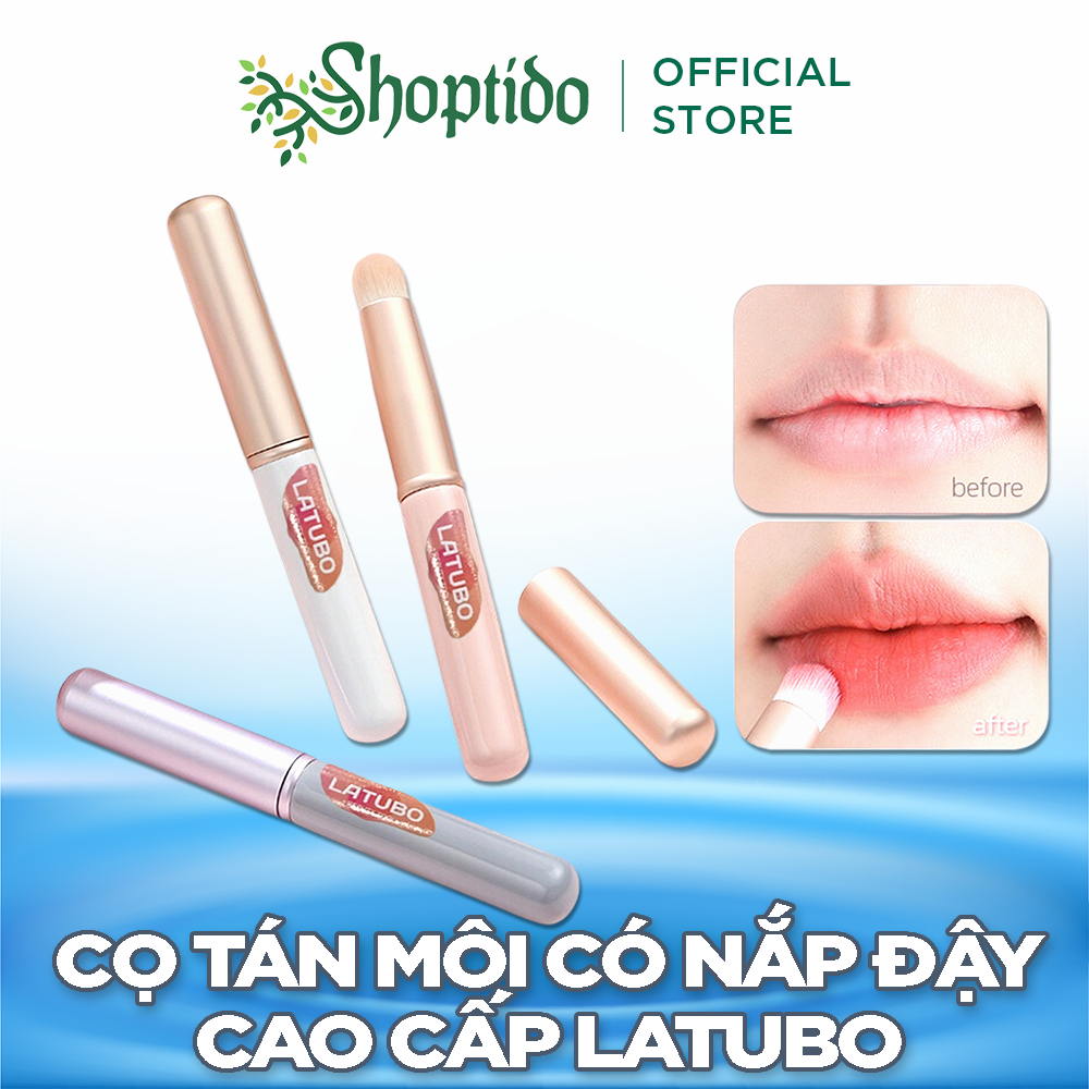 Cọ tán môi có nắp đậy tiện lợi cao cấp Latubo NPP Shoptido